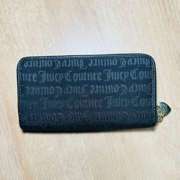 Juicy Couture Black Wallet with Red Heart Accent - Picture 4 of 4